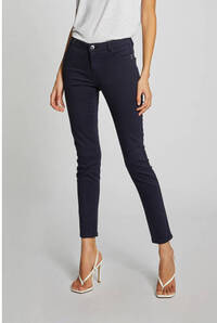 Morgan low waist skinny jeans dark blue