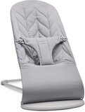 BabyBjörn Wipstoel Bliss - Geweven Kroonblad quilt - Lichtgrijs