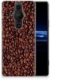 B2Ctelecom Sony Xperia Pro-I Siliconen Case Koffiebonen