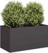 Maison Exclusive - Jardinière noir, 80x40x40 cm, en acier laminé à froid