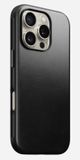 Nomad Modern Leather Case iPhone 16 Pro Zwart