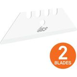 Slice Keramisch reservemes met afgerond uiteinde - Set van 2