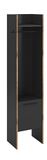 xonox.home Garderobekast Bueno 42 x 189 x 37 cm Basalt Melamine/Nox Oak