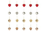 Galileo Casa Kerstmis Hanghart, meerkleurig, 2 x 7 cm, 5 stuks
