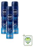 NIVEA MEN Fresh Active Deodorantspray - 200 ml - Grote verpakking - 3 stuks