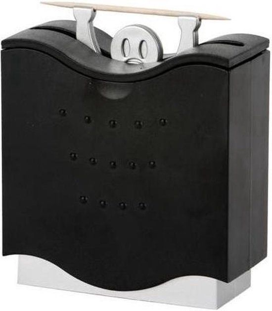 Balvi Pick a boo - Tandenstokers cocktailprikkers houder - Zwart