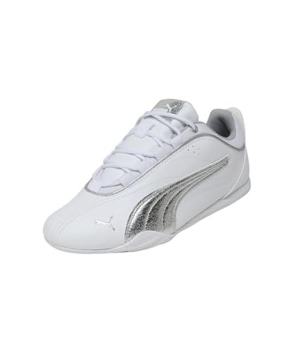 PUMA Vrouwen Catch Soleil Metallic Whisper Sneaker, Wit Zilver, 7 UK, Puma White Puma Zilver, 40.5 EU