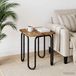 Maison Exclusive - Table basse en bois recyclé, 40 x 40 x 45 cm, fibre de bois