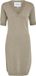 Minus Milla Robe pull col en V Mi4867 339 Wood Smoke Melange Dames XS