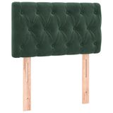 VidaXL Hoofdeind & Voeteind Donkergroen Polyester/Hout 800 mm Breedte
