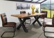 MASSIVMOEBEL24 FREEFORM eettafel blank gelakt massief hout mango 200x100x77 cm