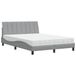 VidaXL Hanko Lit avec Matelas Tissu Gris Clair 140x190 cm