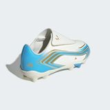 adidas Performance F50 Messi Club junior imitatieleren voetbalschoenen - ivoor/blauw