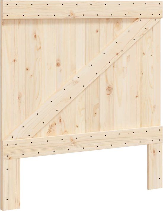 vidaXL Hoofdbord 100x104 cm massief grenenhout