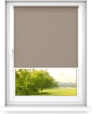 Fart Produkt time4blinds mini rollo basic - Rolgordijn - Niet-invasief - Raamrolgordijn binnen zonder boren - Niet-invasieve handgrepen - Dimmen rollo - 900x1000mm Bruin - Bediening aan de Linkerkant