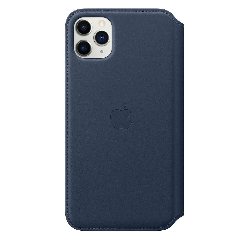 Apple iPhone 11 Pro Max Leather Case - Blue