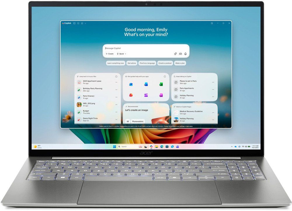 Acer Swift / Swift 16 AI / SF16-71T-93T1