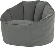 icon - Sirena Zitzak - Accent Fauteuil - Fluweel - Houtskool