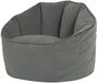 icon - Sirena Zitzak - Accent Fauteuil - Fluweel - Houtskool