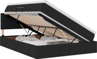 vidaXL Bed with Storage and Mattress Black 140 x 200 cm Velvet