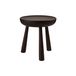 GUBI Totto tabouret rond Dark stained laquered sapelli, Ø31x32,6 cm