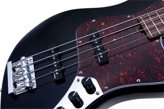 Sadowsky MetroExpress Vintage J/J Bass Morado Solid Black High Polish elektrische basgitaar