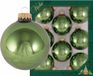 Krebs Jungle 8x Jungle groene glazen kerstballen glans 7 cm kerstboomversiering
