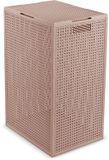 Curver Kaya Wasmand met deksel - 60L - 38x29x58,5 cm - Warm Taupe