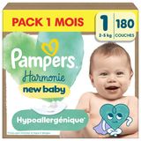 Pampers Harmonie Couches Édition Limitée Taille 1 x180 Pack 1 Mois