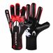 HO Soccer Robuuste rode keepershandschoenen, uniseks, kinderen, zwart/rood