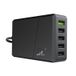 Green Cell CHARGC05 Chargeur rapide universel avec 5 ports USB, 52W, Quick Charge 3.0, USB PD, Noir