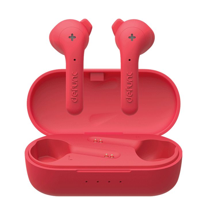 Defunc TRUE Basic Earbud - Rood - Draadloze In-ear Bluetooth Headphones
