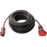 as - Schwabe SchukoUltra II Gummi Verlängerungsleitung H07RN-F 3G1,5, 25 m, extrem robust, für Gewerbe / Baustelle / Außenbereich, schwarz, 62251