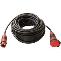 as - Schwabe SchukoUltra II Gummi Verlängerungsleitung H07RN-F 3G1,5, 25 m, extrem robust, für Gewerbe / Baustelle / Außenbereich, schwarz, 62251