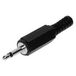 TRU COMPONENTS 1559799 Jackplug 2,5 mm Stekker, droit Nombre de pôles: 2 Mono Noir 1 pièce(s)