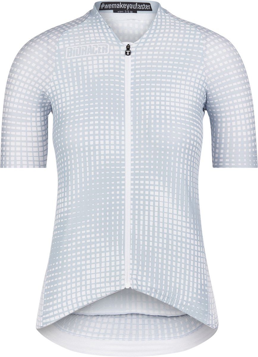 Bioracer Optic Art Icon Fietsshirt voor Dames - Grijs - Maat XL