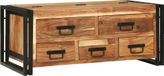 Maison Exclusive - Table basse, marron, 90 x 50 x 38 cm, acacia massif