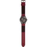 Breil TW1737 Heren Polshorloge Analoog Quartz Leer/Textiel Rood/Grijs/Zwart 35mm