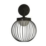 Searchlight Cabin - applique murale d'extérieur - 26 x 39 cm - LED 18W incluse - IP44 - noir et opale