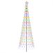 vidaXL - LED - sapin de Noël - EKENAS - 300 cm - 350 LED's - Multicolore - Fer - Noir