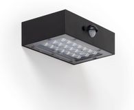 LEDKIA Karl Applique Murale Extérieure Led 3w Éclairage Double Face Avec Capteur Pir Solaire 3000k Noir Blanc Chaud
