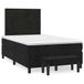 Prolenta Maison Exclusive - Sommier À Lattes De Lit Avec Matelas Noir 120x190 Cm Velours