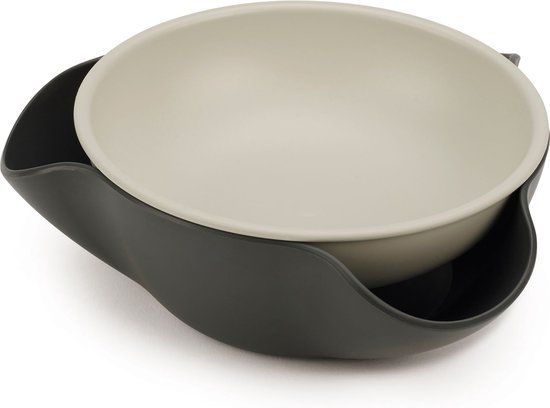 Joseph Joseph Double Dish 2-in-1 Snackkom - Grijs/Wit