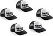 Bellatio Decorations 4x stuks noir fête de c élibataire snapback cap/ casquette de camionneur Bride Squad dames