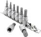Draper 3/8" inbus doppenset op rail, 8-delig