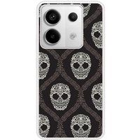 Xiaomi Redmi Note Floral skull verstevigd hoesje met sublimatie bedrukking