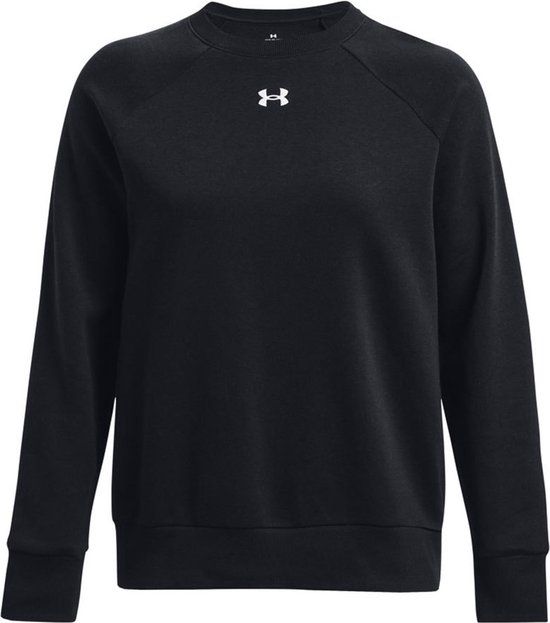 Under Armour UA Rival Fleece Crew Dames Sporttrui - Zwart - Maat L