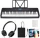 Finesse Clavier Piano - MIDI & Bluetooth - Pédale de sustain - 61 touches - Piano numérique - Piano électrique - Enfant