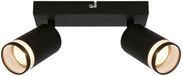 B.K.Licht Briloner Rub - Plafondspot - 2832025 - Draaibaar - Acryl toepassing - 20 x 6 x 16 cm - Zwart