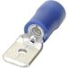 TRU COMPONENTS 1583060 Connecteur mâle Largeur d'insertion : 6,30 mm Épaisseur d'insertion : 0,80 mm 180 ° Partiellement isolé Bleu 1 pièce(s)